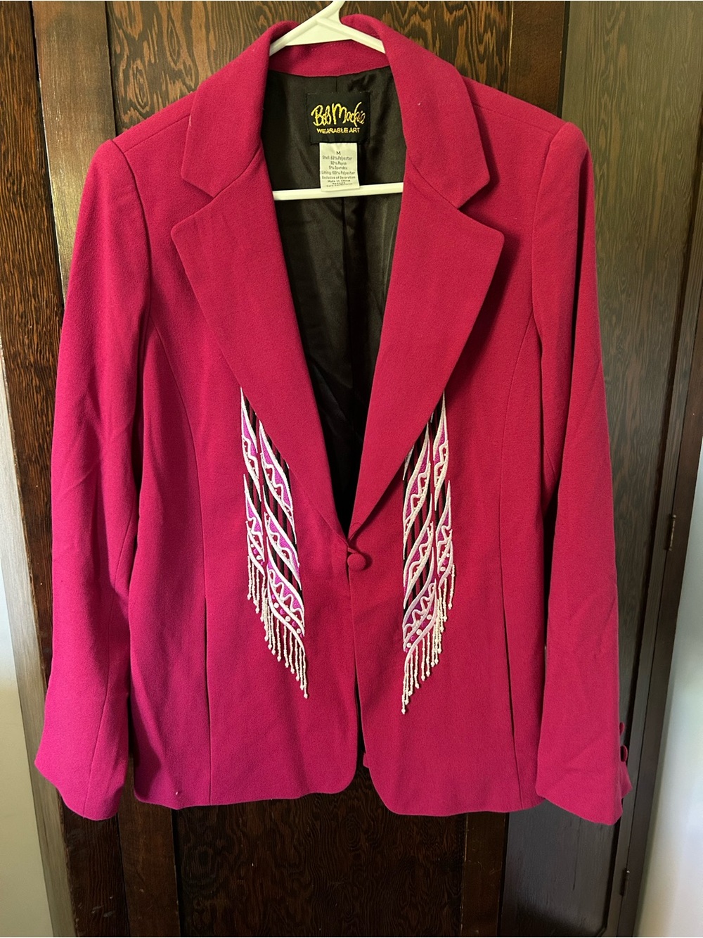 Vintage 80's Bob Mackie Women's Fringe Blazer